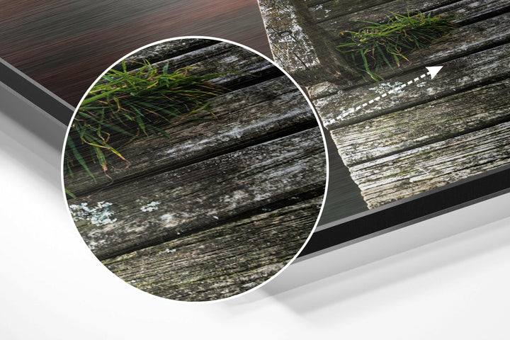 Pier Brushed Aluminium Dibond Wall Art.