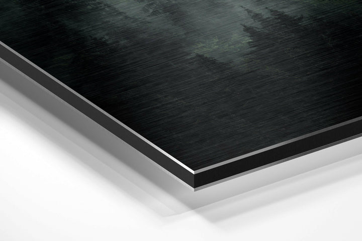 Forest Brushed Aluminium Dibond Wall Art.