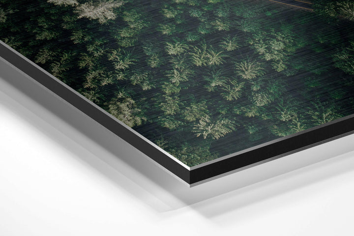 Fifty Tones of Green Brushed Aluminium Dibond Wall Art.