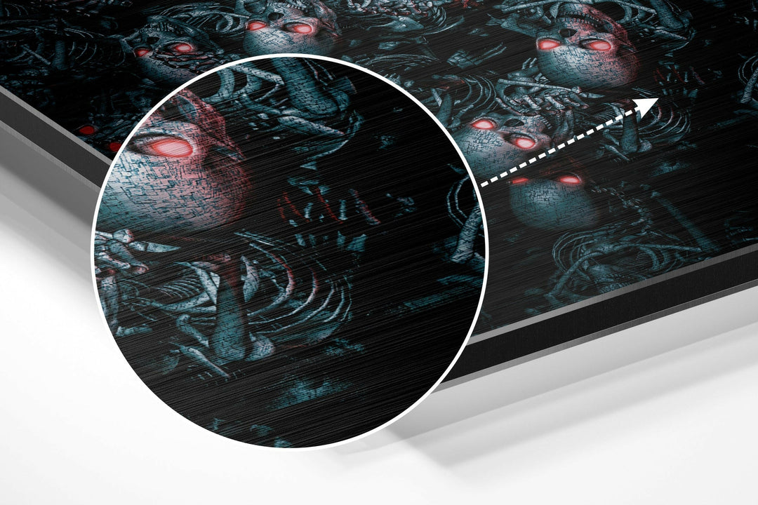 Android Cemetery Brushed Aluminium Dibond Wall Art.