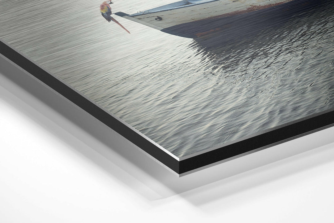 Tranquility Brushed Aluminium Dibond Wall Art.