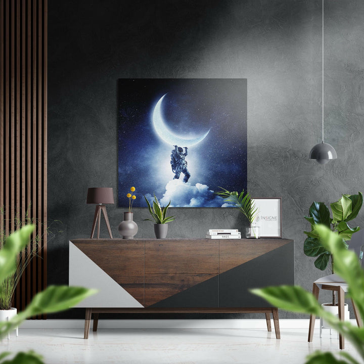 Holding the Moon Brushed Aluminium Dibond Wall Art.
