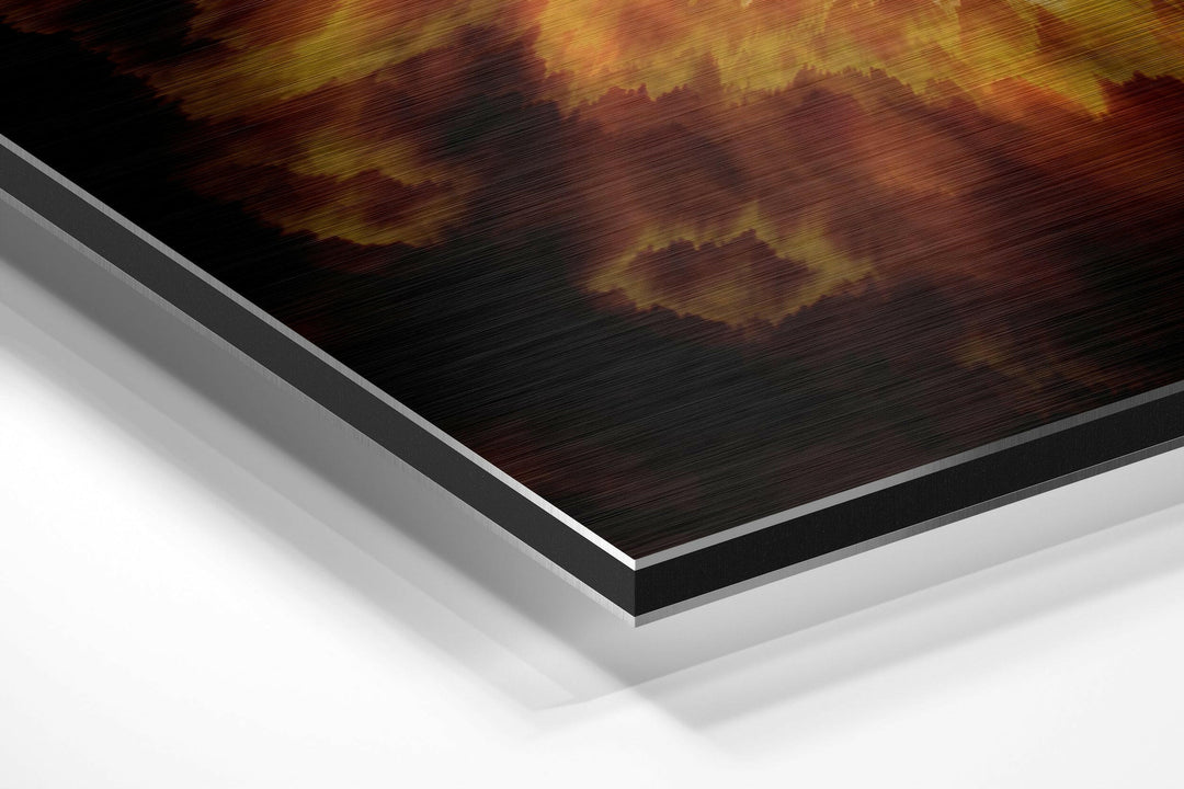 Eye of Sauron Brushed Aluminium Dibond Wall Art.
