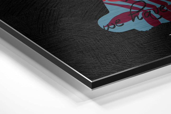 Buddha Brushed Aluminium Dibond Wall Art.
