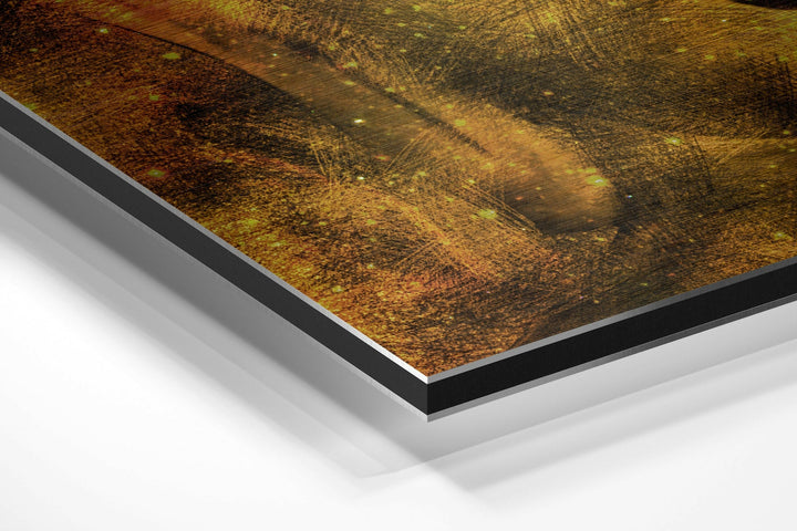 Buddha Brushed Aluminium Dibond Wall Art.