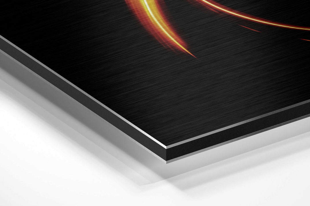 Capricorn Brushed Aluminium Dibond Wall Art.