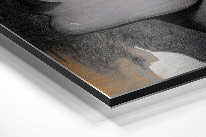 Woman Brushed Aluminium Dibond Wall Art.