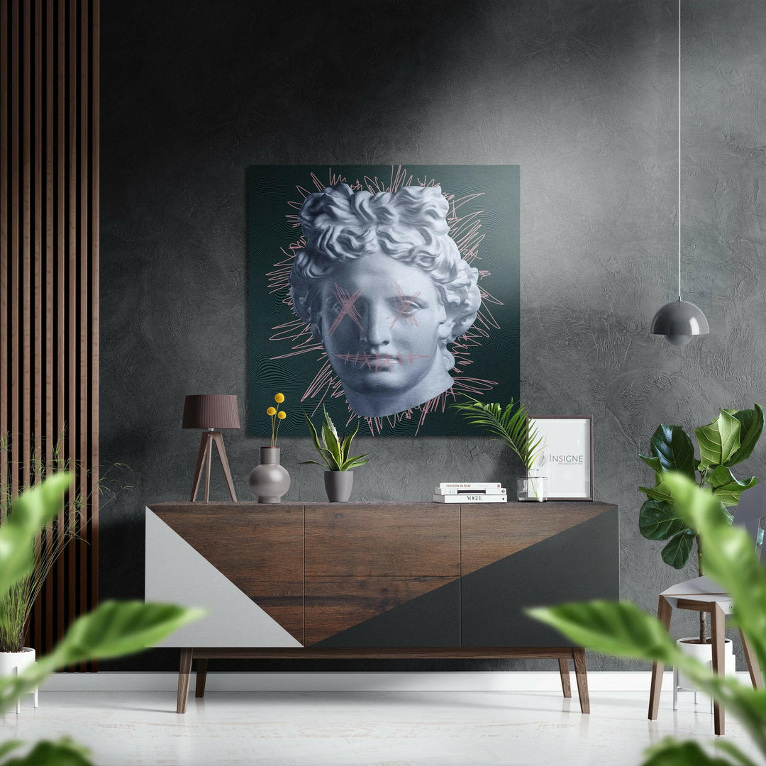 The Art of Sculpture Brushed Aluminium Dibond Wall Art.