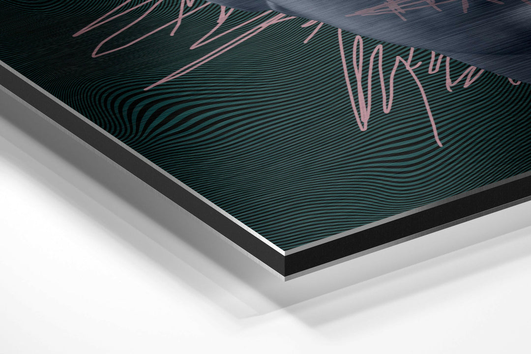 The Art of Sculpture Brushed Aluminium Dibond Wall Art.