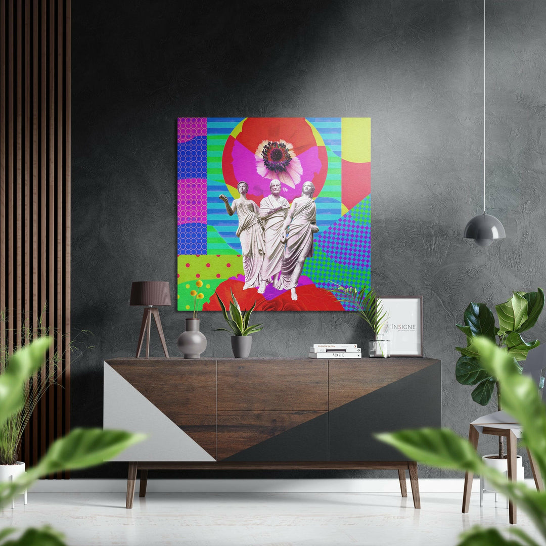 The Art of Sculpture Brushed Aluminium Dibond Wall Art.