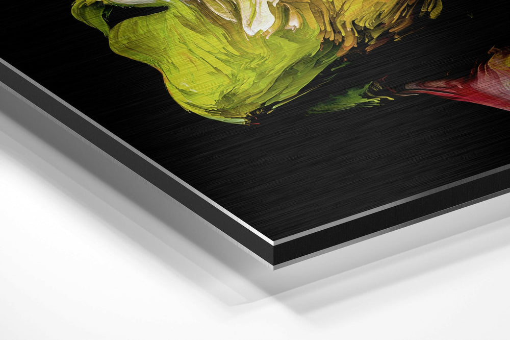Feel  the Music Brushed Aluminium Dibond Wall Art.