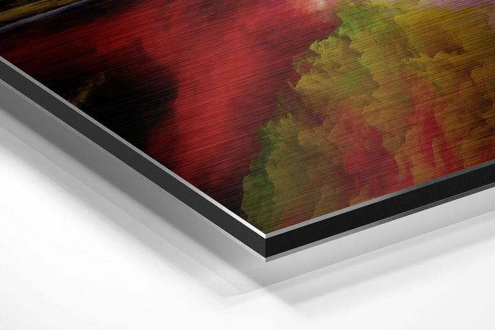 Color Clouds Brushed Aluminium Dibond Wall Art.
