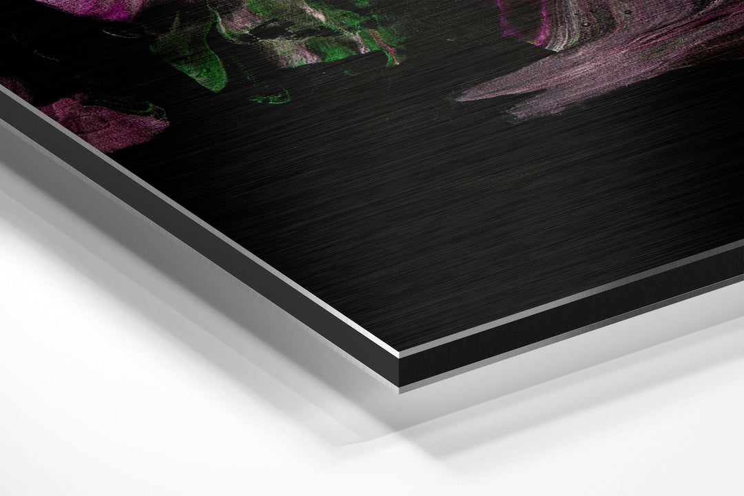 Dance of Purple Brushed Aluminium Dibond Wall Art.