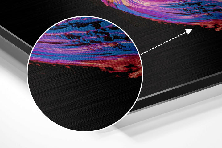 Dance of Pink Brushed Aluminium Dibond Wall Art.