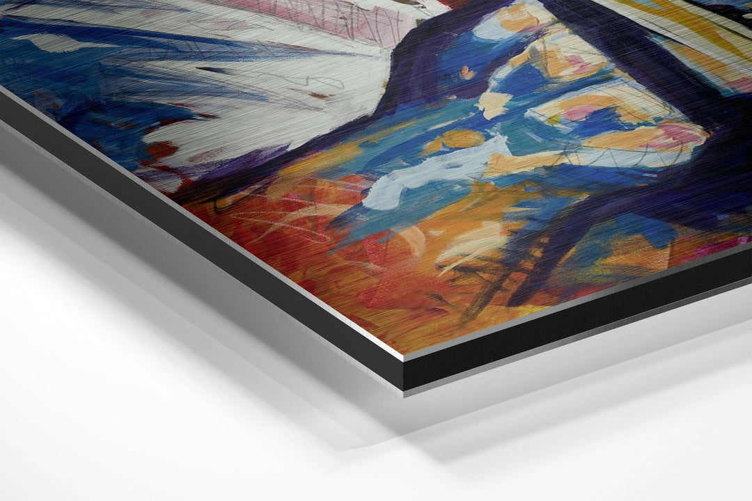 Jazz Brushed Aluminium Dibond Wall Art.