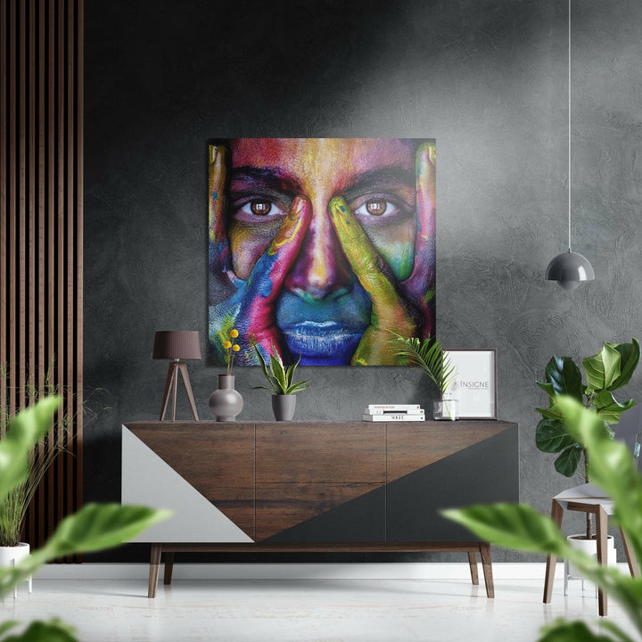 Woman Brushed Aluminium Dibond Wall Art.