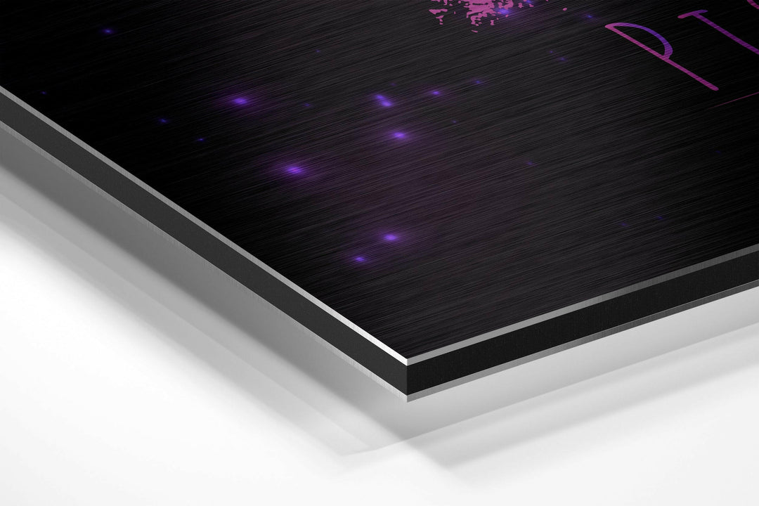 Pisces Brushed Aluminium Dibond Wall Art.