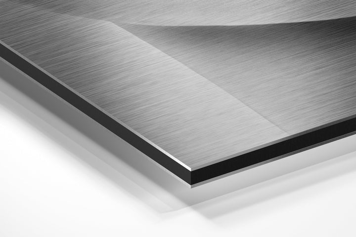 Lips Brushed Aluminium Dibond Wall Art.