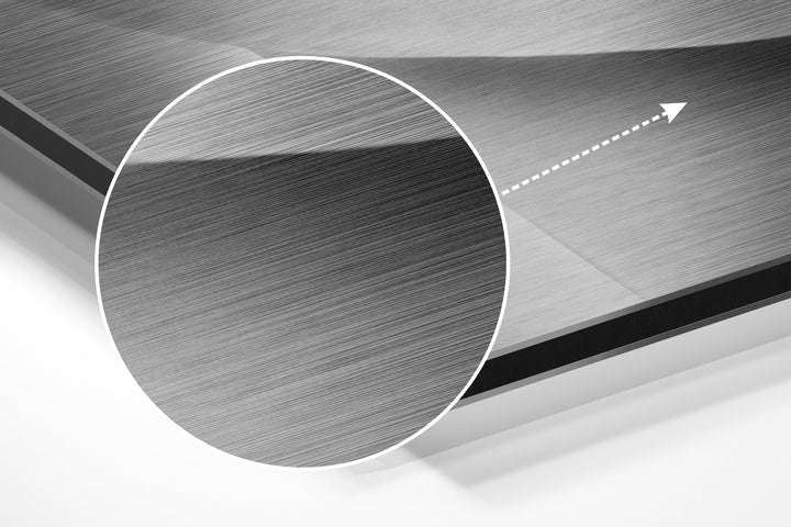 Lips Brushed Aluminium Dibond Wall Art.