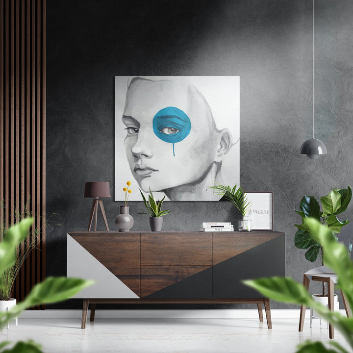 The Kid Brushed Aluminium Dibond Wall Art.