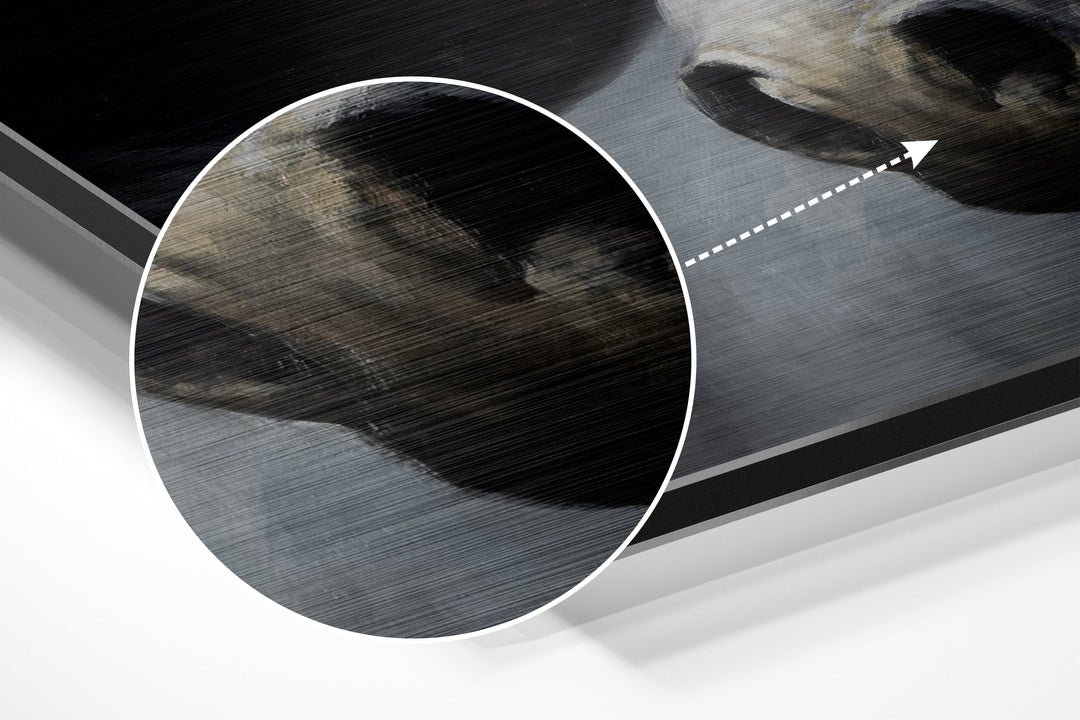Horse Brushed Aluminium Dibond Wall Art.