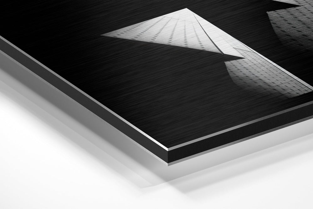 Buildings Brushed Aluminium Dibond Wall Art.
