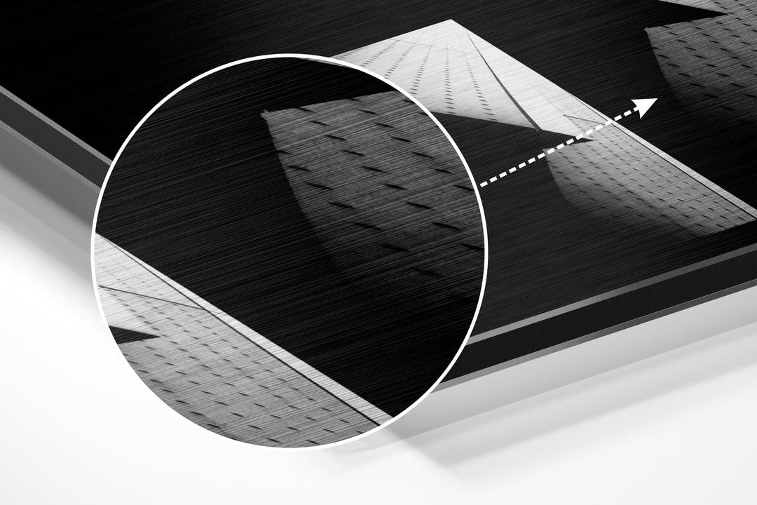 Buildings Brushed Aluminium Dibond Wall Art.