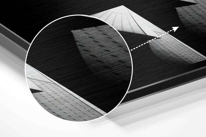 Buildings Brushed Aluminium Dibond Wall Art.