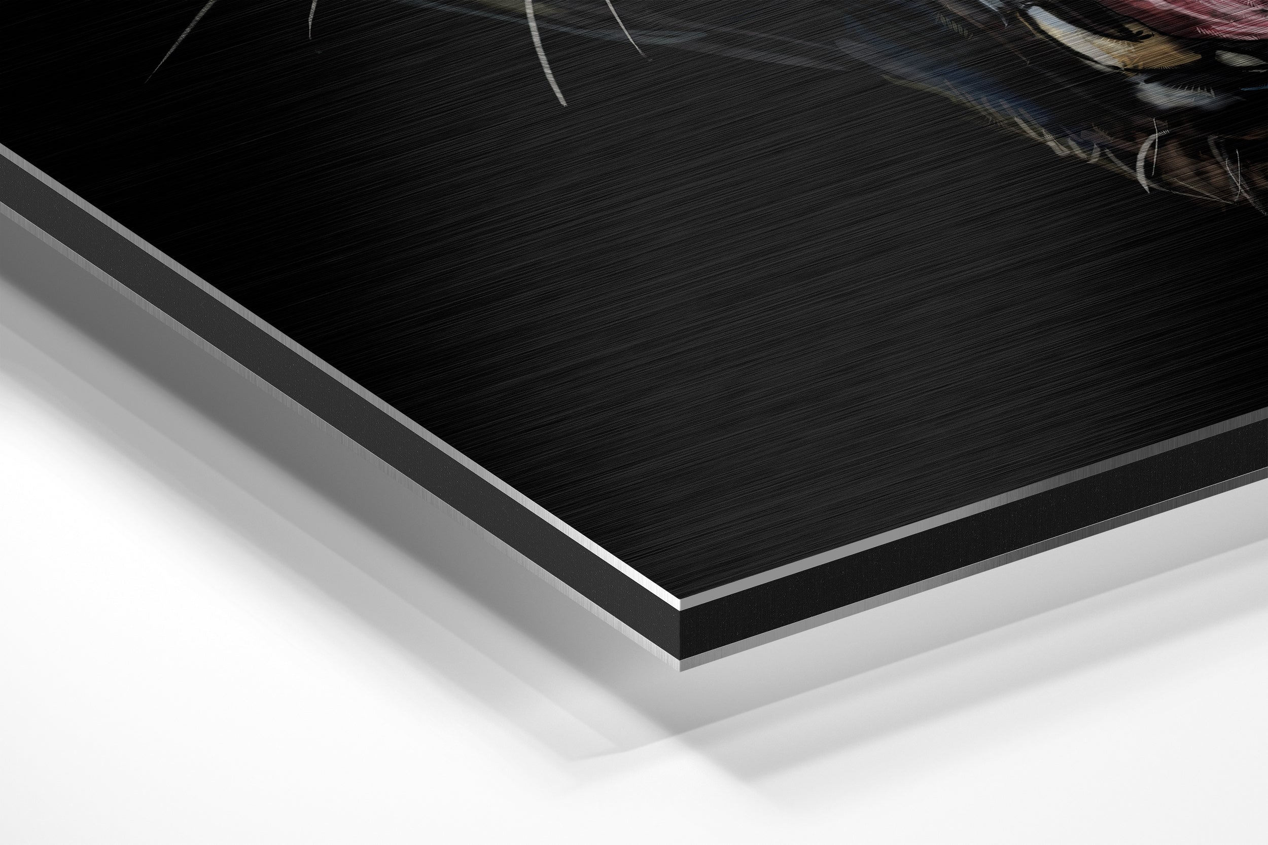 Black Panther Brushed Aluminium Dibond Wall Art ALM-3071
