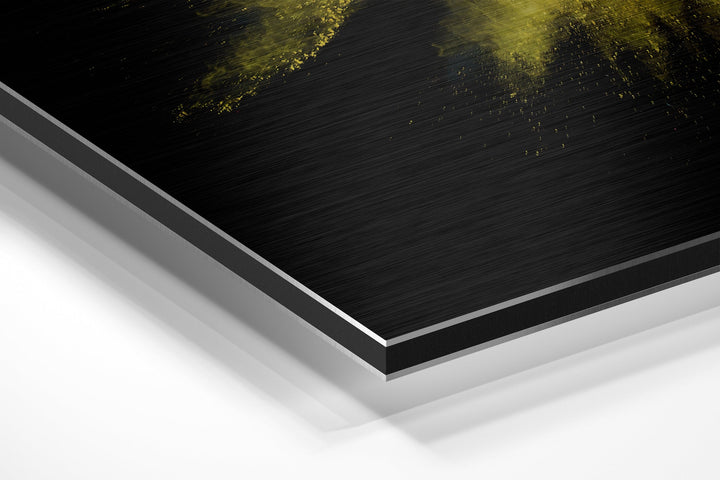 Color Burst Brushed Aluminium Dibond Wall Art.