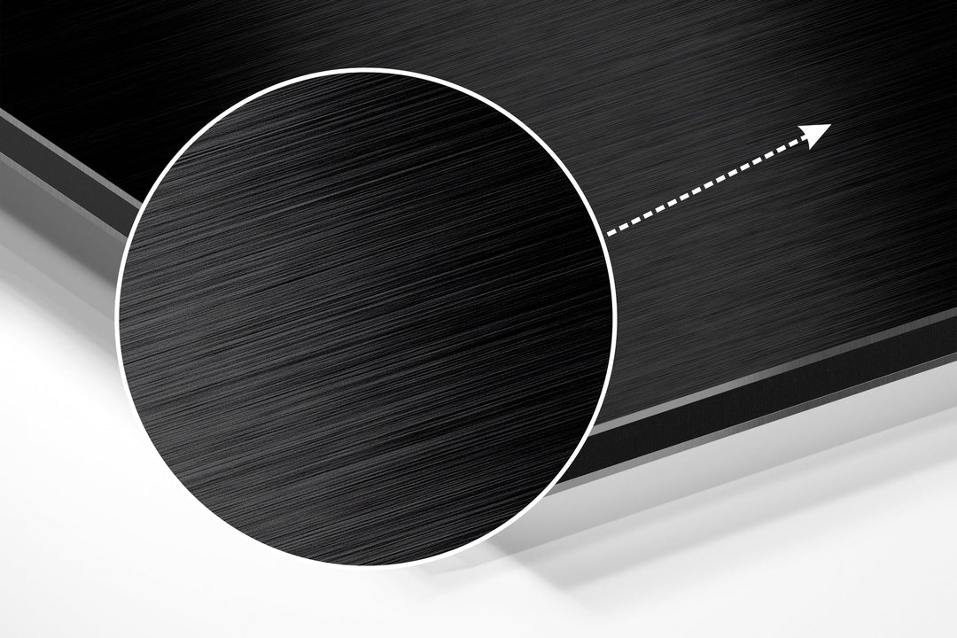 Flower Brushed Aluminium Dibond Wall Art.