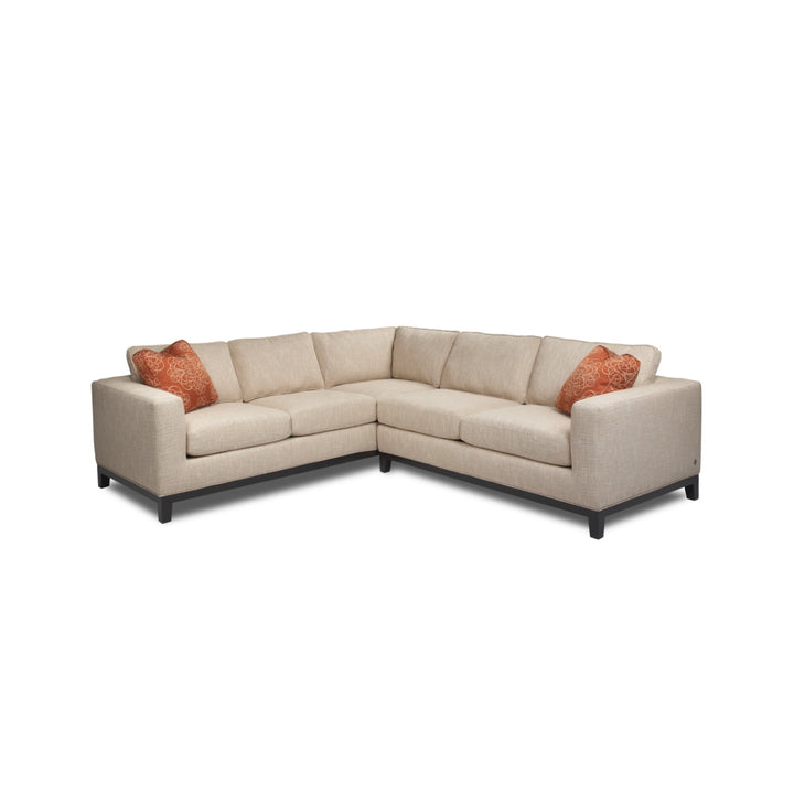 Brooke corner-return sectional alternate product view; choose the selected mirrored layout.