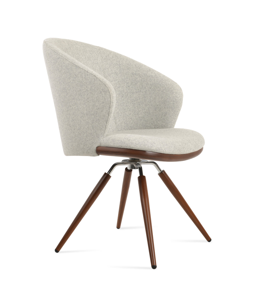 Athena Carrot Swivel Dining Armchair Soho Concept