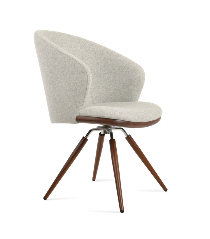 Athena Carrot Swivel Dining Armchair Soho Concept