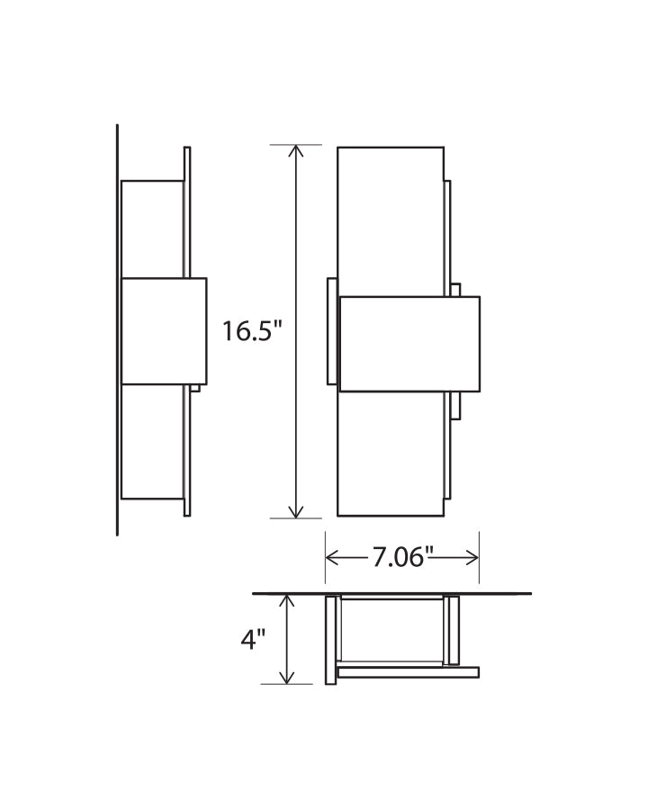 Acuo Outdoor Sconce by Cerno Outdoor Sconces Cerno