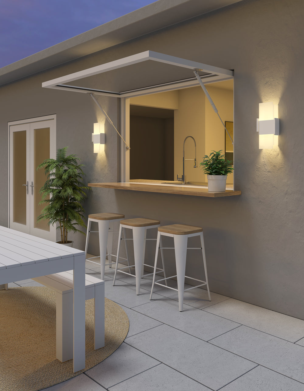 Acuo Outdoor Sconce by Cerno Outdoor Sconces Cerno