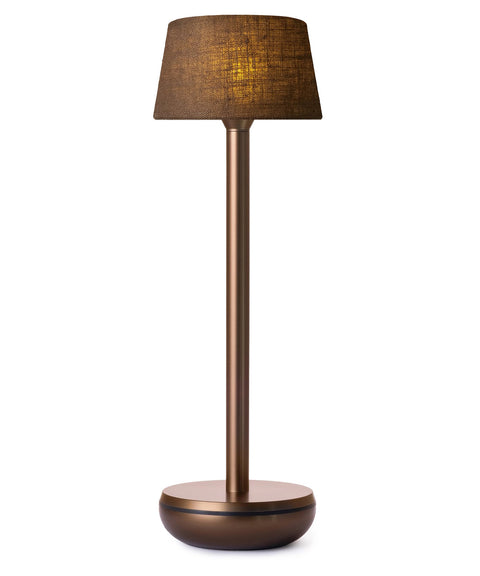 Humble Air Table Light - Bronze / Brown Linen