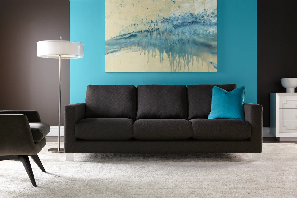 Alessandro Sofa by American Leather — manufacturer room setting; additional pieces shown are not included
