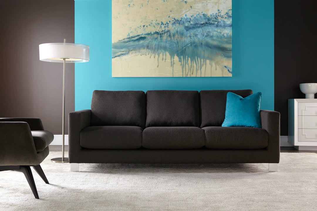 Alessandro Sofa by American Leather — manufacturer room setting; additional pieces shown are not included