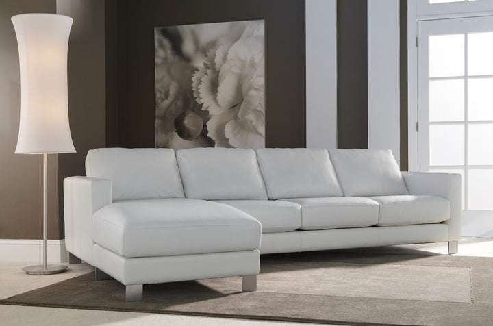 Alessandro Sofa by American Leather — manufacturer room setting; additional pieces shown are not included