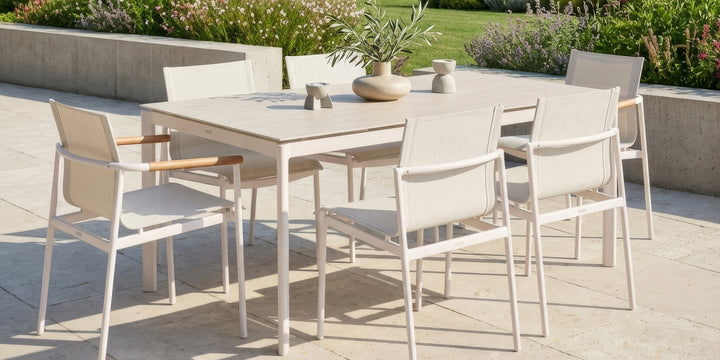 Around Dining Table 220 by Barlow Tyrie – Around collection lifestyle