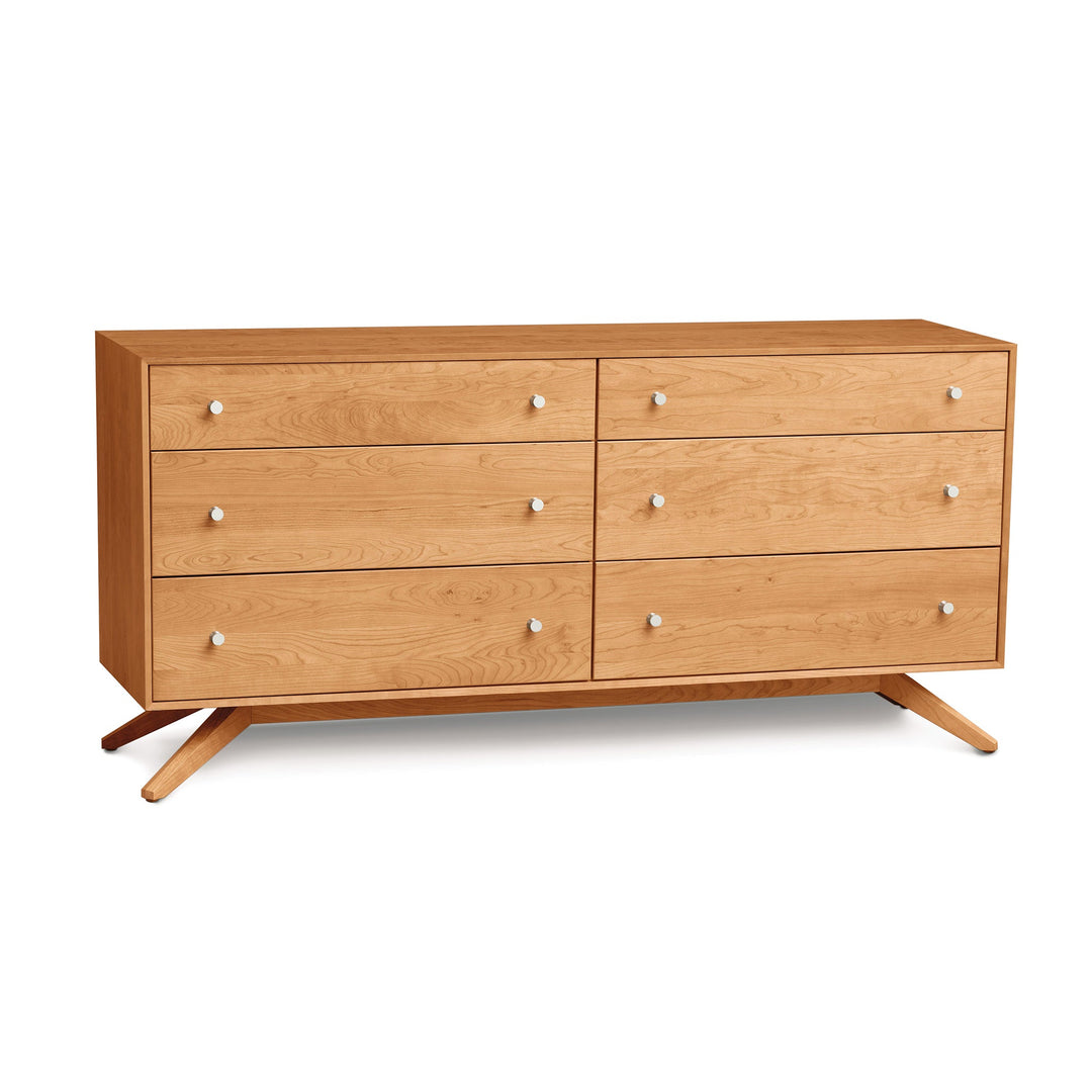 Astrid 6-Drawer Dresser in Natural Cherry