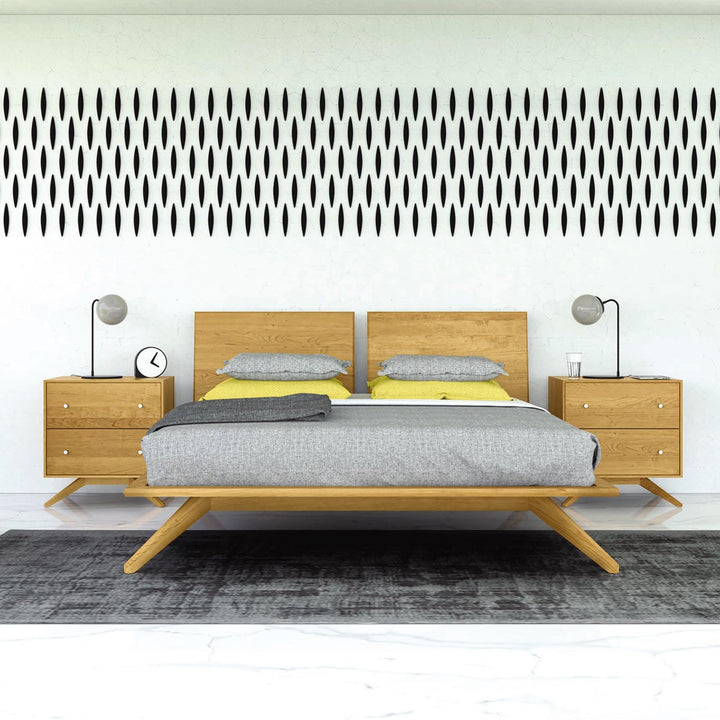Astrid 2-Drawer Nightstand in an Astrid Bedroom setting