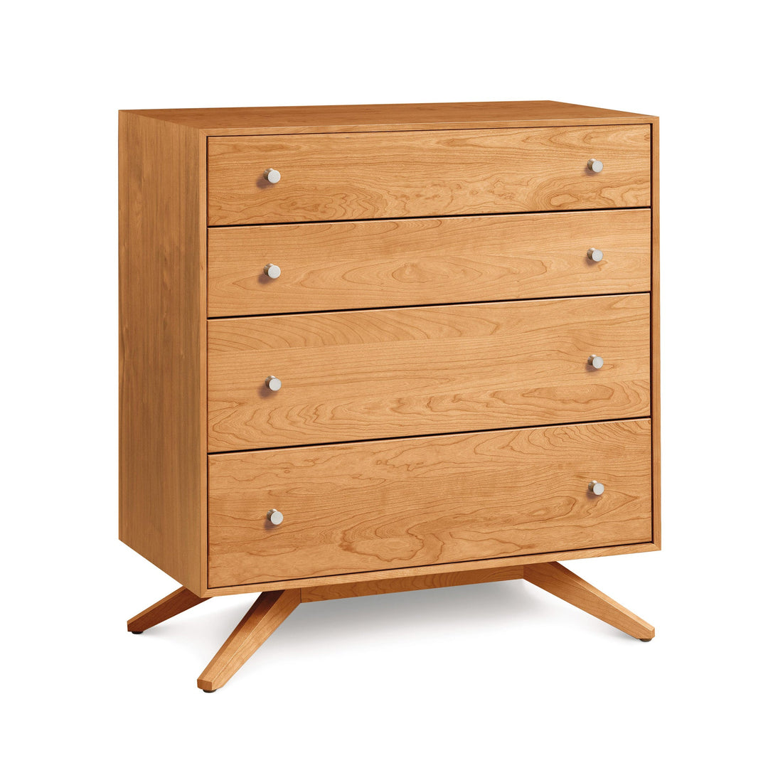 Astrid 4-Drawer Dresser in Natural Cherry