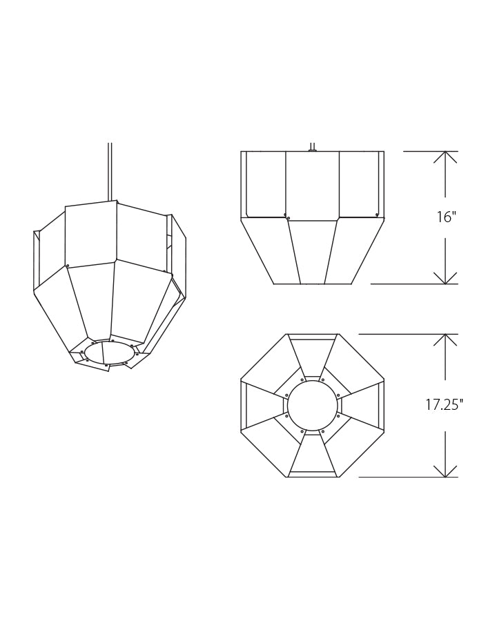 Astrum LED Pendant by Cerno Pendants Cerno