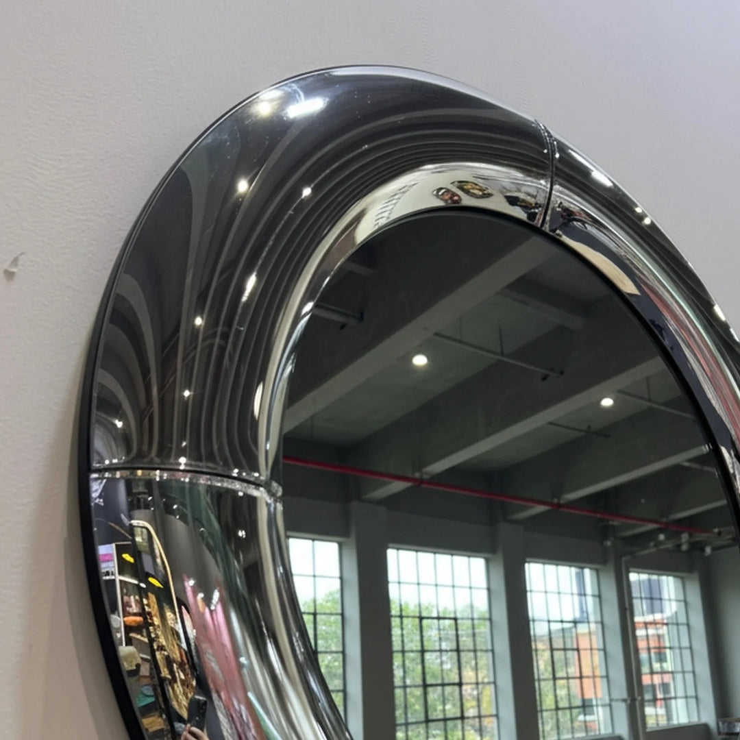 Atlas Mirror in Polished Steel by Interior Moderna - view 13
