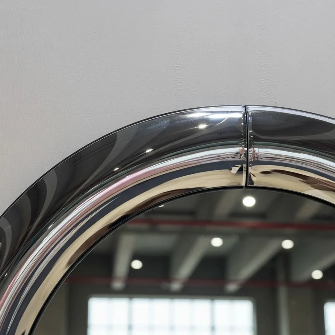 Atlas Mirror in Polished Steel by Interior Moderna - view 14