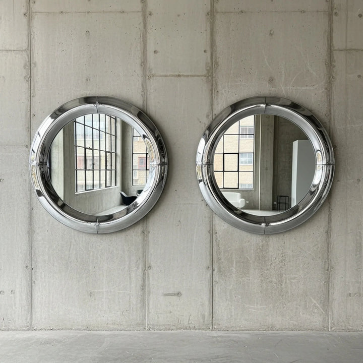 Atlas Mirror in Polished Steel by Interior Moderna - view 12