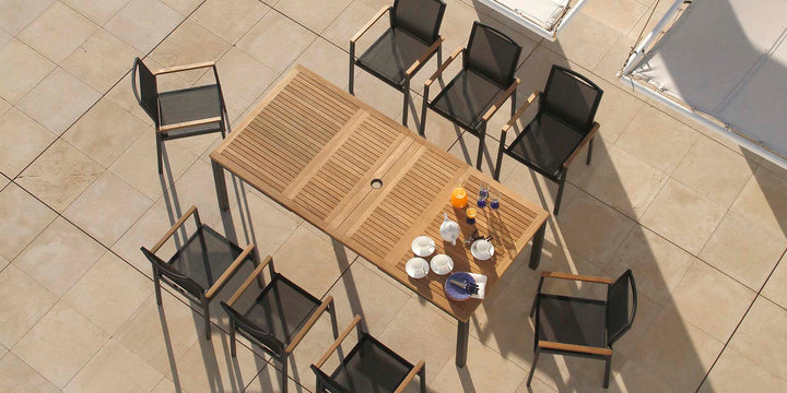 Aura Table 200 by Barlow Tyrie – Aura collection lifestyle