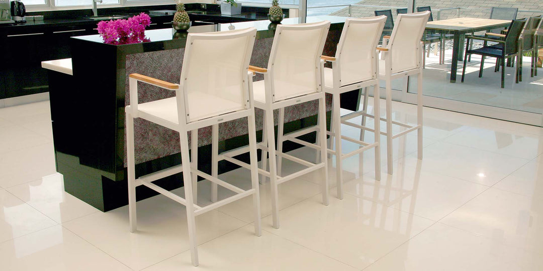 Aura High Dining Table 200 by Barlow Tyrie – Aura collection lifestyle